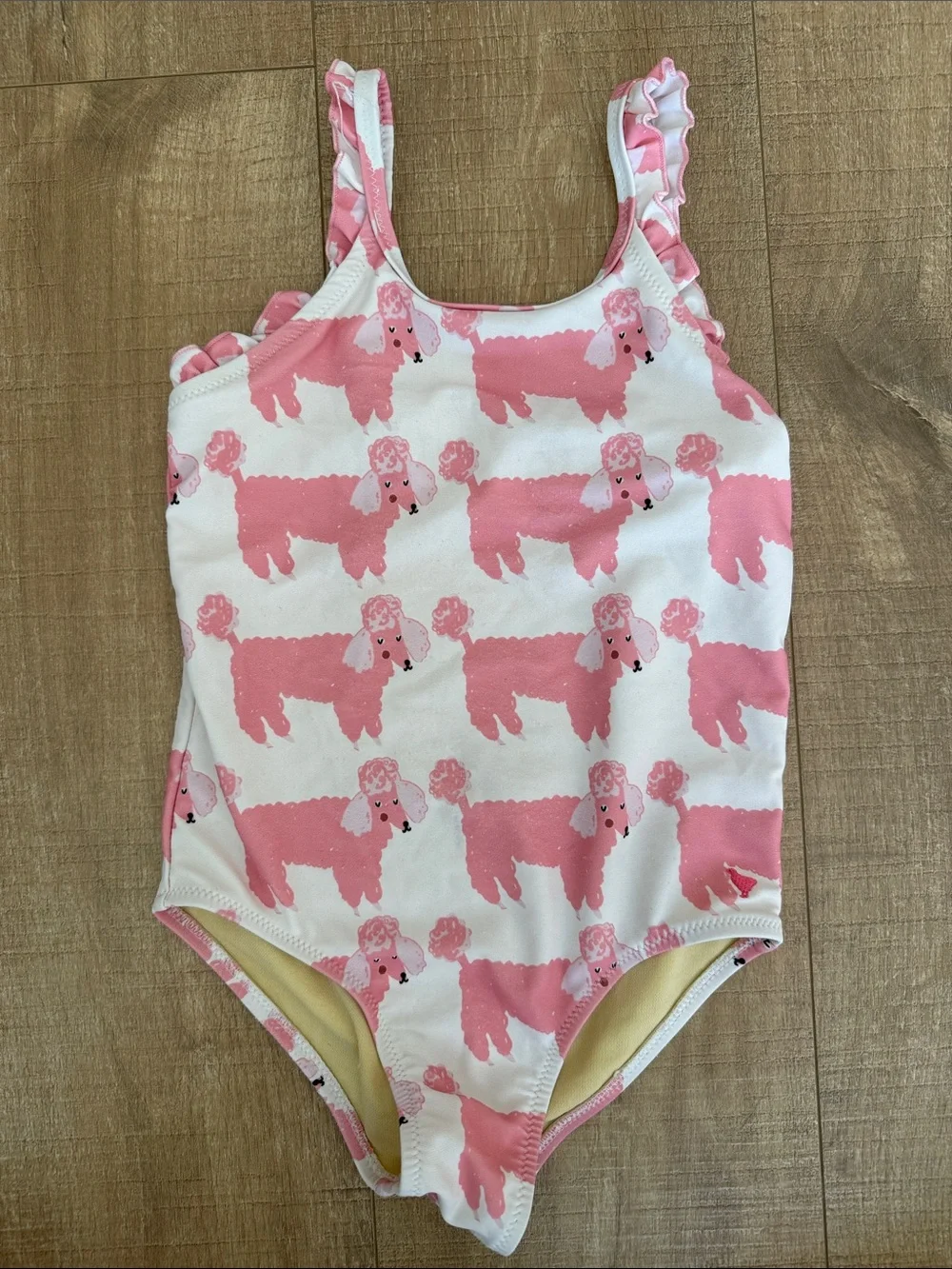 Pink Chicken Poodle One-Piece Swimsuit